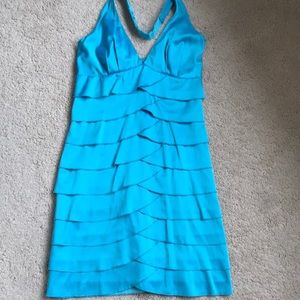 ✨blue scallop halter dress✨